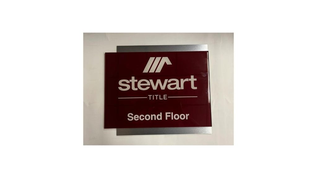 office location sign saying the floor level.