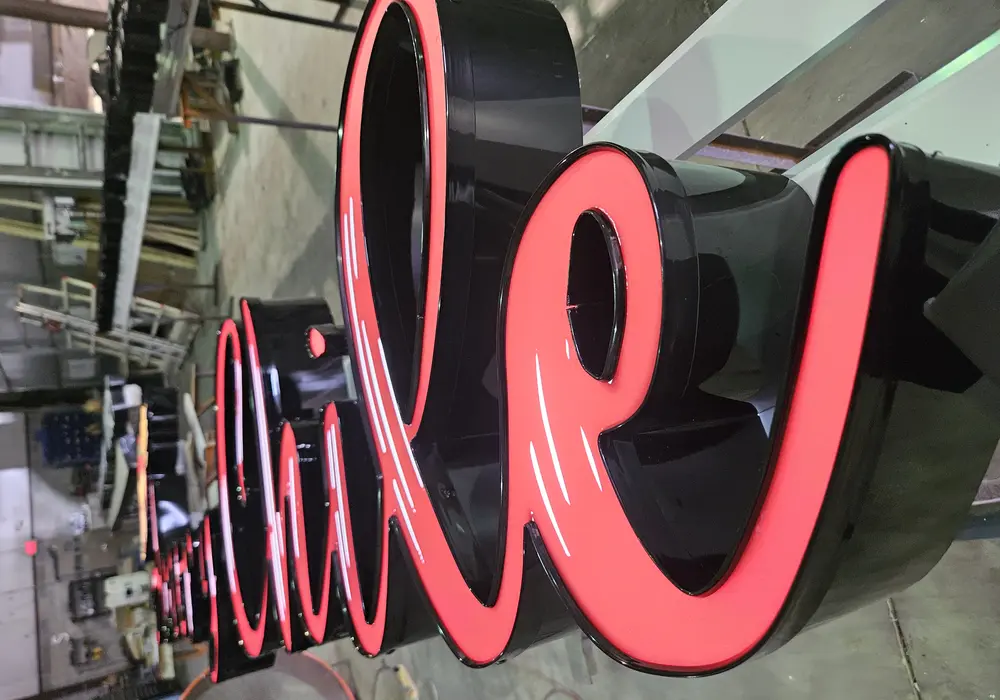 Custom channel letter storefront sign by Prime Signs, Orlando FL